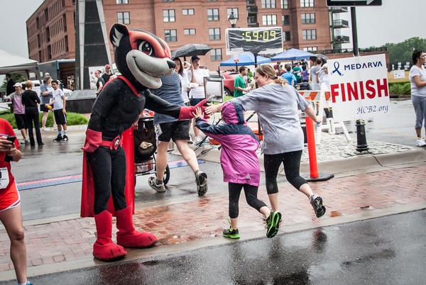 Nutzy the Flying Squirrel, Boxer Brief Battle 5k, Hitting Cancer Below the Belt, Rocketts Landing, Richmond, Virginia