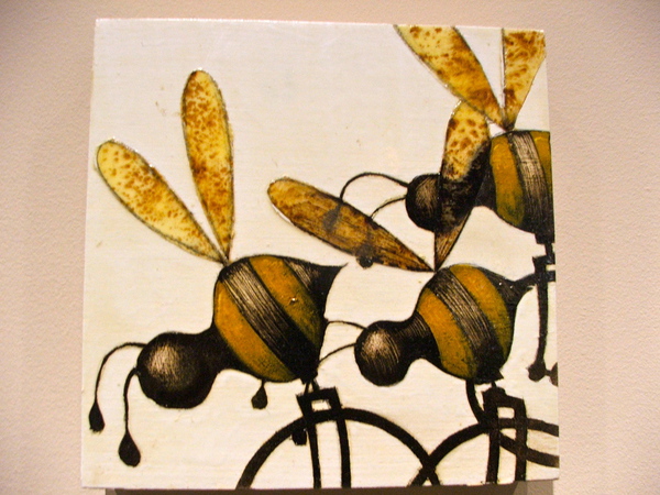 Beecycles by Richmond artist Matt Lively, Cedar Works Gallery, Rocketts Landing, Richmond Virginia