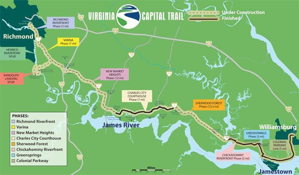 Virginia Capital Trail, Richmond and Williamsburg, Virginia