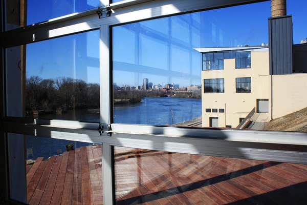 View of the city from the deck