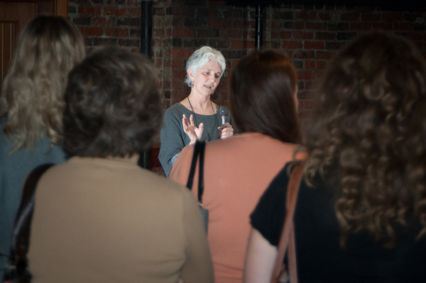 Anne Wright speaking at The Boathouse