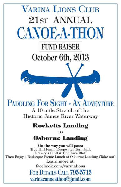 Varina Lion's Club, Canoe-A-Thon, Rocketts Landing, Richmond, Virginia, James River