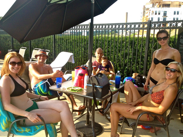Rocketts Landing Residents Social Committee, Labor Day Pool Party, James River 2013